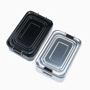 Toptan alüminyum yemek kabı Metal Bento kutusu