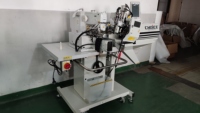 Machine à coudre automatique informatisée à double aiguille GC254-ZD, très vendue, pour la pose de boucles de ceinture sur les jeans dans les usines de confection