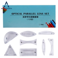 Kit d'expériences de physique avec lentilles optiques en acrylique givré pour l'enseignement de l'optique géométrique en laboratoire scolaire