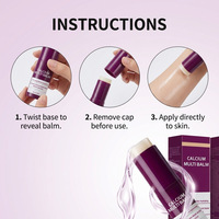 Baume Multi-Calcium Crème-Sérum en Stick au Collagène Anti-rides Raffermissant pour le Lifting Facial