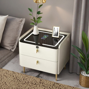 Mesita de noche inteligente con altavoz inteligente de carga inalámbrica multifuncional para dormitorio - Product Image 6