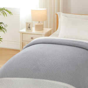 Couverture de lit en <span class=keywords><strong>tricot</strong></span> épais alternant gris et <span class=keywords><strong>blanc</strong></span> Magic Green pour l'automne et l'hiver, couverture <span class=keywords><strong>tricot</strong></span>ée chaude pour la maison - Product Image 3