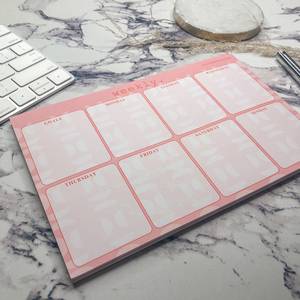 Papel de papelería ecológico, impresión personalizable promocional, <span class=keywords><strong>tamaño</strong></span> A5 <span class=keywords><strong>A4</strong></span> A6, Bloc de notas semanal - Product Image 2