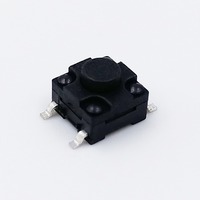 Interrupteur Tactile Électronique Étanche 12*12mm SMT/SMD 1NO, Bouton Poussoir Tactile 4 Broches (Laiton & Acier Inoxydable 12V 50mA)