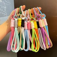 Lanière de poignet en nylon tressé coloré en gros avec mousqueton pour clés, badges d'identification, téléphones portables – Multifonctionnelle et portable