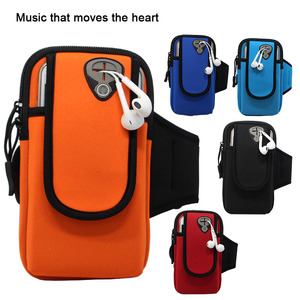 Túi đeo tay thể thao đa năng, chống nước, đựng điện thoại, tiền, chìa khóa, có thể tùy chỉnh màu logo, chất liệu neoprene, dùng cho đạp xe ngoài trời, thể dục thể thao, chạy bộ - Product Image 2