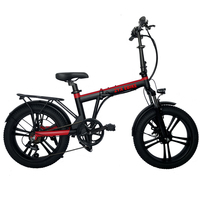Vélo électrique pliable 20 pouces 750 W le moins cher avec pneus larges