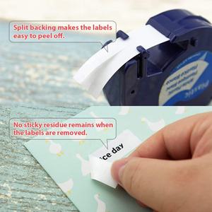 <span class=keywords><strong>12mm</strong></span> negro blanco <span class=keywords><strong>DYMO</strong></span> <span class=keywords><strong>LetraTag</strong></span> 100T cintas de impresora <span class=keywords><strong>cinta</strong></span> de etiquetas de plástico térmico Compatible 91201 para plástico térmico adhesivo - Product Image 5