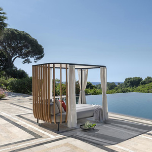 Nuovo arrivo divano Set mobili all'aperto Hotel Resort in legno di Teak divano impermeabile divano <span class=keywords><strong>da</strong></span> giardino Set divano - Product Image 4