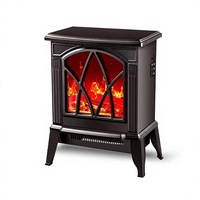 Cheminée électrique à simulation 3D de flamme de montagne, poêle de chauffage de style européen pour salon