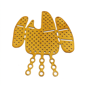 Plaque de maille orbitale en titane pour implant maxillo-facial reconstructif, titane chirurgical de haute qualité, équipement de traumatologie OMF - Product Image 1