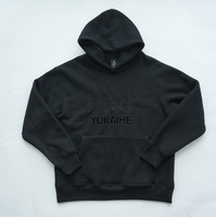 YKH 500 GSM Fleece Pullover Hoodies Heavy Weight Street Wear Alta calidad Tallas grandes en blanco Sudaderas con capucha para hombres desgastados