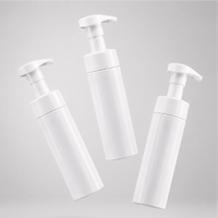 Flacon pompe moussant cosmétique rechargeable en PET blanc de 100 ml, 120 ml, 150 ml, 200 ml pour désinfectant pour les mains et nettoyant visage