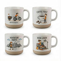 Taza de Café de Cerámica de Porcelana Personalizada al por Mayor de 11 oz, Logotipo Personalizado por Sublimación, Apta para Alimentos, Apta para Microondas y Lavavajillas, Diseño Bonito