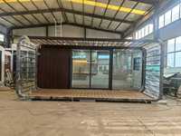 Maison modulaire préfabriquée en forme de cabane Apple, couleur et design personnalisés, pour la location de vacances