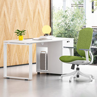 Vente flash - Bureau de style européen moderne, table de bureau blanche, poste de travail avec tiroirs