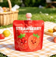 Sachets en plastique jetables de qualité alimentaire supérieure avec bec verseur pour jus d'enfants, 50 ml, 150 ml, emballage anti-fuite pour boissons énergisantes pour enfants