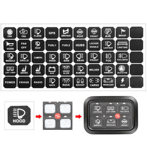 2024 hors route lumière 12V DC panneau interrupteur à bascule panneau pour cabine Cruiser bateau à moteur 6 Gang <span class=keywords><strong>voiture</strong></span> voltmètre prise de courant lampe bleue - Product Image 6