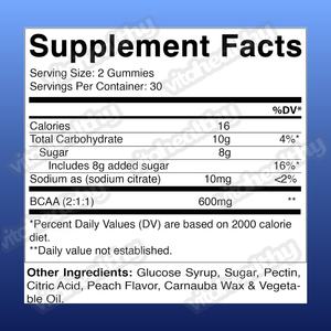 Vitahealthy ODM/OEM Etichetta Privata Gommose Vegane <span class=keywords><strong>BCAA</strong></span> per Sviluppo Muscolare Magro e Aumento della Resistenza Gusto Naturale per Adulti - Product Image 2