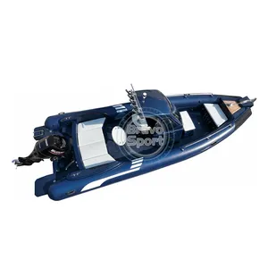 Ce 26ft rib800 cứng nhắc sợi thủy tinh đôi hull Orca hypalon/PVC thuyền Inflatable thuyền gia đình sử dụng