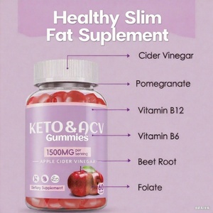 High Quality Halal Dietary Supplement Sugar <b>Free</b> Boosts Energy Digestive Support <b>Weight</b> Loss Keto Apple Cider Vinegar Gummies - Product Image 2