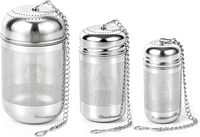 Infuseur à thé réutilisable en acier inoxydable à mailles extra fines pour thé en vrac, épices et assaisonnements
