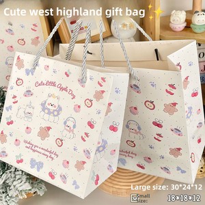 Borsa Tote di Lusso con Motivo Farfalle e Mughetto, Stile Instagram, Grande Capacità, in Cartoncino Bianco Rinforzato - Product Image 3