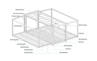 Maison conteneur moderne extensible Domus 1 chambre, 20 pieds, personnalisable, mobile, préfabriquée, petit appartement, salon, durée de vie 30-40 ans
