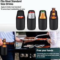 Porte-bière en tissu Oxford, style ceinture, extensible, pour le sport de plein air, le camping, la randonnée