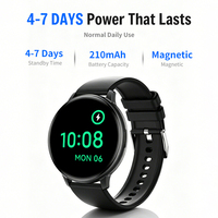 Montre connectée AOC avec suivi du rythme cardiaque, de l'oxygène sanguin et du sommeil, longue autonomie de la batterie, étanche, appels Bluetooth, montre connectée sportive