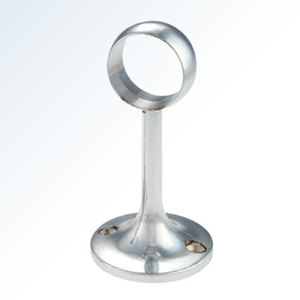 Support d'extrémité de tringle à serviettes de penderie en tube rond en acier inoxydable durable à fixation simple - Product Image 3