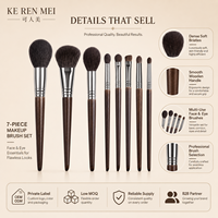 Ensemble de pinceaux à maquillage à poils doux, kit de pinceaux cosmétiques de luxe pour marques cosmétiques, fournisseur en gros OEM et étiquette privée