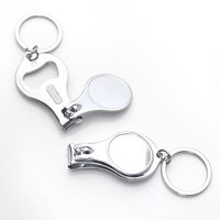 Porte-clés coupe-ongles personnalisé en acier inoxydable Porte-clés personnalisé en métal 3D de luxe émaillé par sublimation