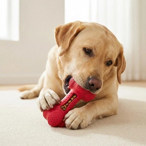 Juguete Masticable para Perros Personalizable con Sonido, Ecológico, en Forma de Hueso, de Lujo y Casual, Resistente a Mordidas, de Goma, para Limpieza Dental - Product Image 5