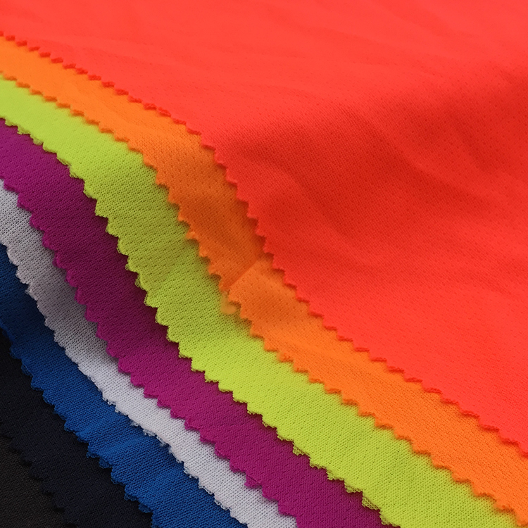 Haute Qualité 100% Polyester Multicolore Polo En Tricot Piqué Tissu