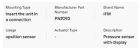 Sensor IFM PN7093 100% Original Baru dengan Komponen Elektronik Berulir Eksternal