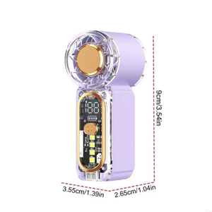 Direttamente dalla Fabbrica: Ventilatore Portatile X699 Mini in ABS, Ricarica USB, Display Digitale Intelligente, Soffiatore d'Aria ad Alta Velocità - Product Image 2
