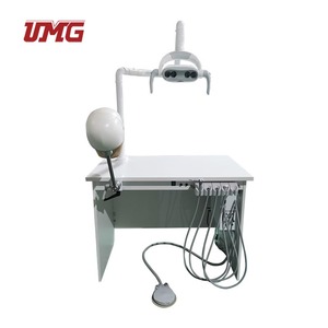 Simulador dental de mesa con marco de madera de cabeza fantasma de ciencia médica para entrenamiento - Product Image 3