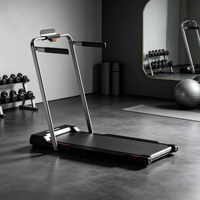 Tapis roulant électrique pliable avec moteur DC brossé 0,75 CV, vitesse maximale de 12 km/h, pour usage domestique ou au bureau