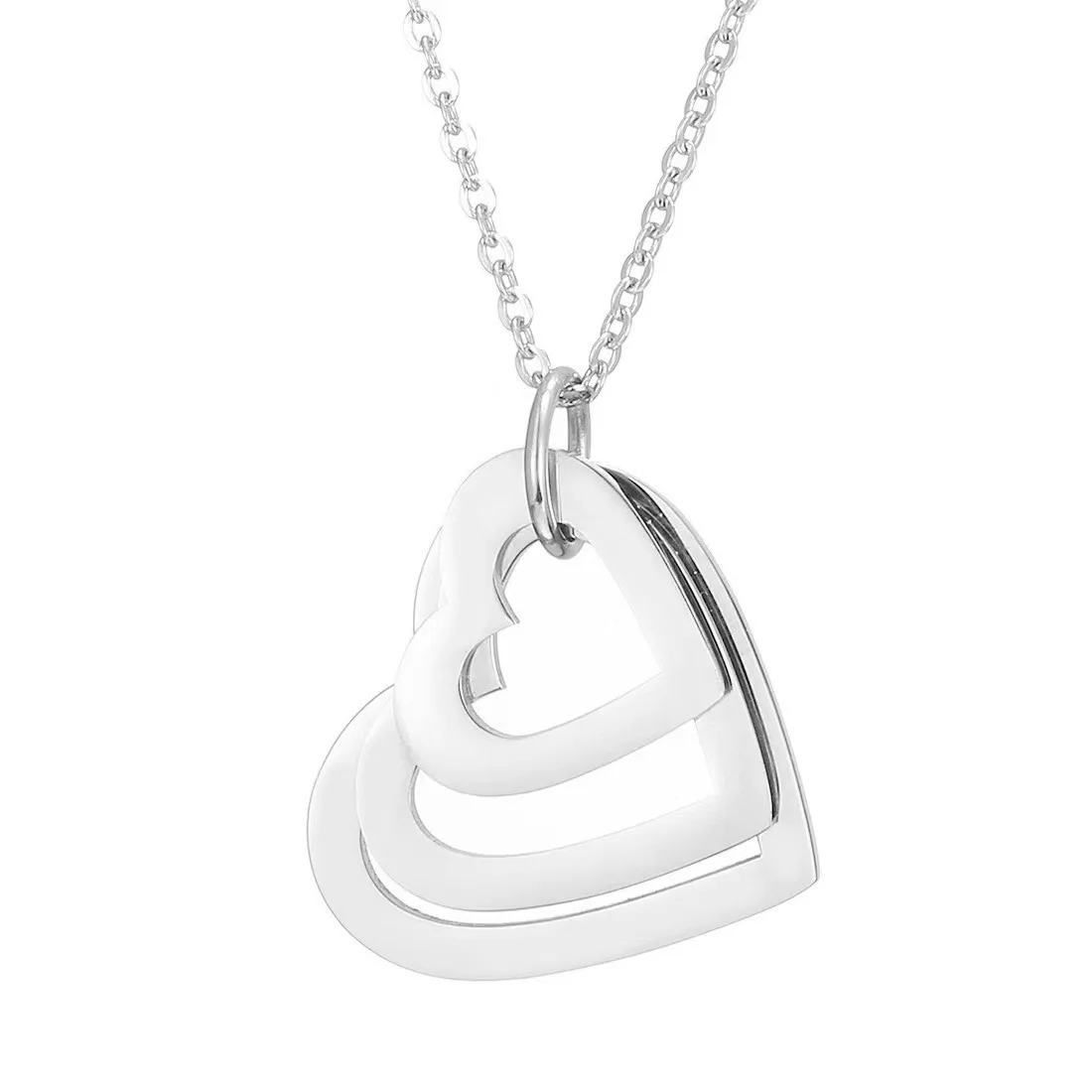 Silver 3# Heart Pendant