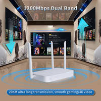 Router ONU XPON AC1200 con VoIP, WiFi5 de Doble Banda, Conector de Fibra Óptica RJ45 de 4 Puertos, Optimizado para Acceso a Internet de Alta Velocidad