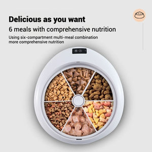 베스트셀러 앱 제어 와이파이 네트워크 자동 지능형 회전식 건습식 겸용 반려동물 자동 급식기 - Product Image 2