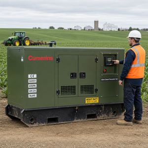 Générateur diesel silencieux monophasé 50 kVA-500 kVA (50 kW-200 kW) pour Cummins UK et Perkins, machine autonome, démarrage à froid - Product Image 4