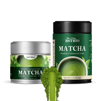 BSTBIO Boîte de conserve personnalisée 100% naturelle de qualité cérémonielle pour poudre de thé vert Matcha de 30 g et 50 g