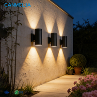 Lampe murale extérieure en aluminium étanche, décorative pour jardin, paysage, villa, hôtel, couloir, escalier, éclairage haut et bas