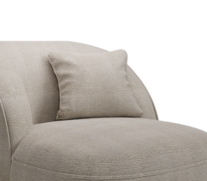 Fauteuil élégant et populaire à base incurvée, en laiton martelé poli, revêtement en polyester, inspiré des falaises azoriniennes, canapé individuel - Product Image 4
