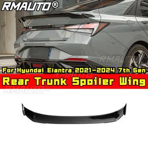 <b>Car</b> Rear Wing Rear Trunk Spoiler Wing <b>Diffuser</b> Protector Body Kit <b>For</b> Hyundai Elantra 2021-2024 7th Gen <b>Car</b> Accessories - Product Image 1
