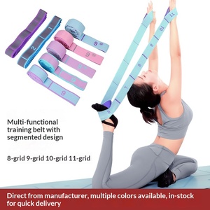 Banda Elástica de Resistencia para <span class=keywords><strong>Yoga</strong></span>, Cinturón de Estiramiento de Nueve Puntos para Adultos y Niños, Entrenamiento de Fitness y Danza - Product Image 3