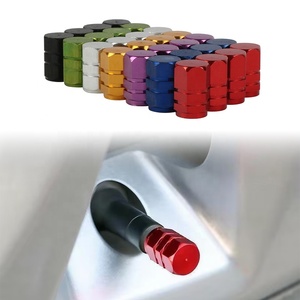 Tapas de Válvula de Neumático Hexagonales de Aluminio, Universales para Automóvil, Motocicleta, Bicicleta, Multicolores, Logotipo Personalizado, Paquete de 4 Piezas - Product Image 1