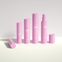Flacon pompe sans air rose, vert, violet, bleu de 15 ml, 30 ml, 50 ml pour emballage cosmétique